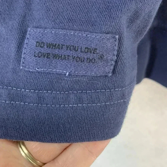 Life Is Good Men’s‎ Blue Snowman Golfing Long Sleeve Crusher Tee Size Small - Picture 5 of 5